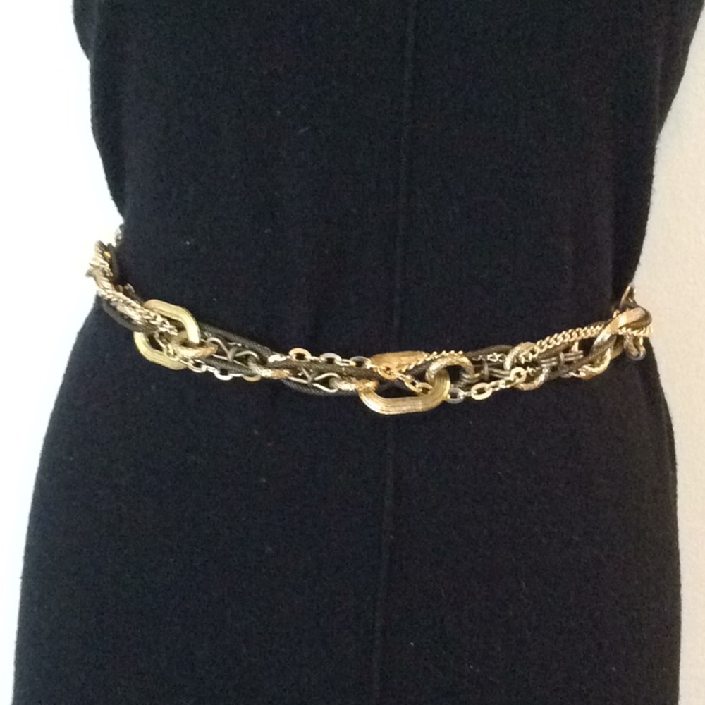 🧡⛓💛NEW Chico’s Gold Maximum Chain Belt💛⛓🧡